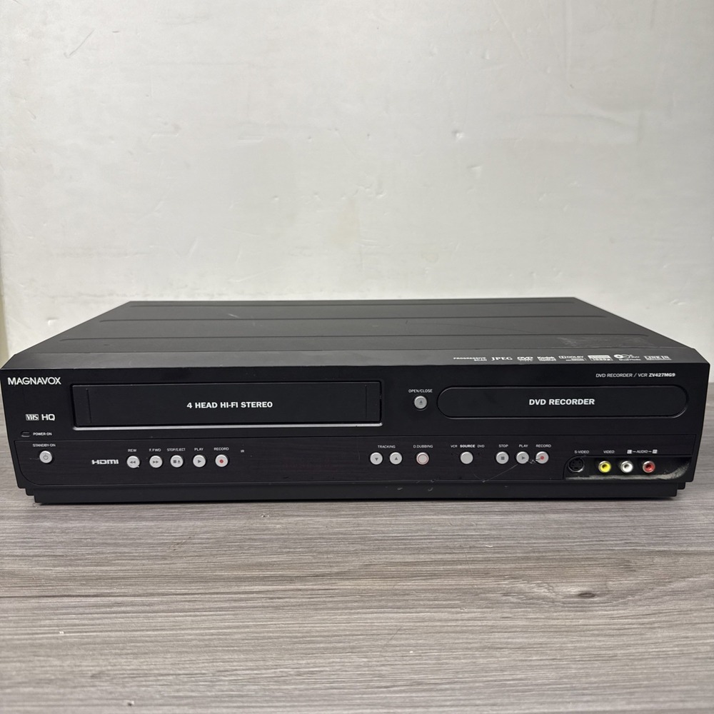 Magnavox ZV427MG9 VCR/DVD Recorder Combo FOR PARTS OR REPAIR Both Work READ